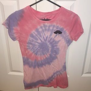 Short Sleeve tie-dye with UFO